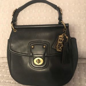 Medium black coach purse